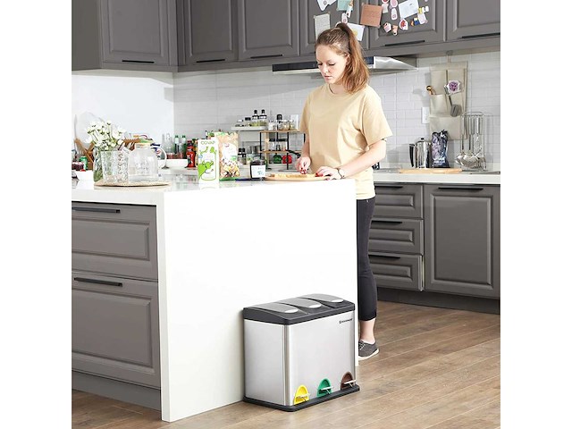 (x2) recyclebak, 3-in-1 pedaalbak - afbeelding 6 van  6