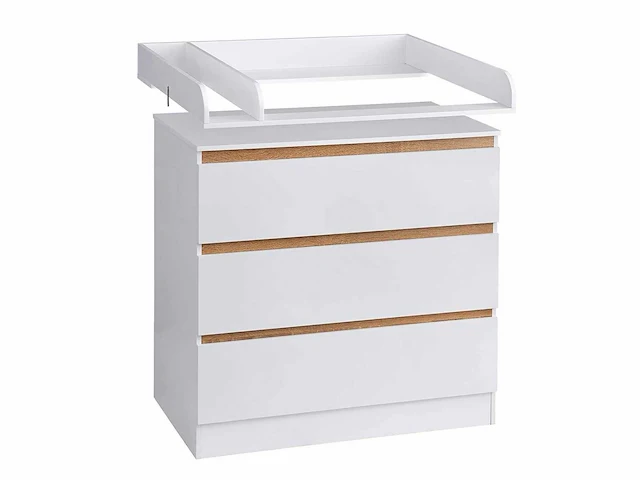 (x2) schoonmaaktafel voor ladekast, accessoires voor commode, mdf, wit - afbeelding 1 van  5