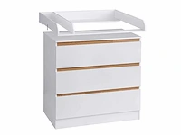 (x2) schoonmaaktafel voor ladekast, accessoires voor commode, mdf, wit