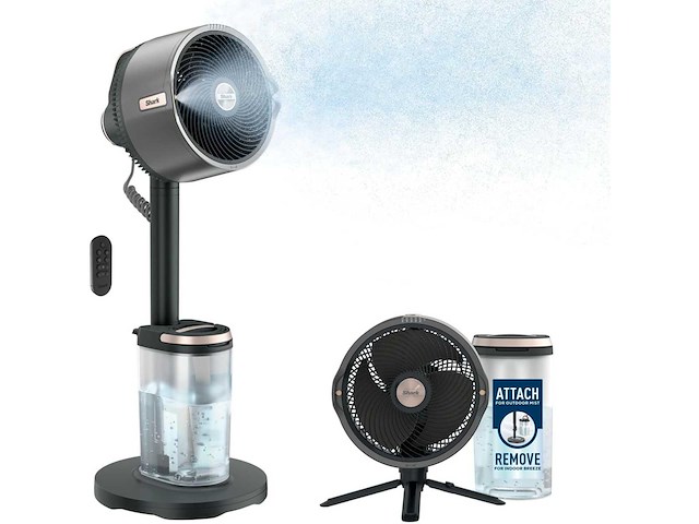 (x2) shark flexbreeze pro mist draadloze binnen/buitenventilator - afbeelding 1 van  6