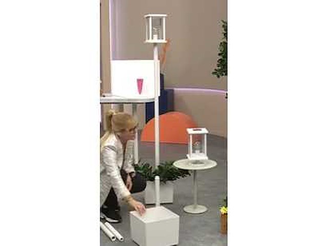 (x2) zonneplantenbak met wielen, multifunctioneel, maximaal 178 cm - wit - afbeelding 1 van  7