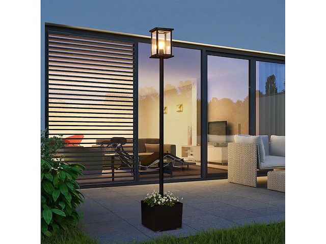 (x2) zonneplantenbak met wielen, multifunctioneel, maximaal 178 cm - wit - afbeelding 5 van  7