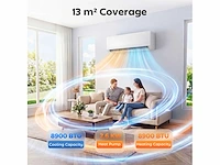 (x3) mini split 9000 btu, inverter airconditioner - afbeelding 3 van  6