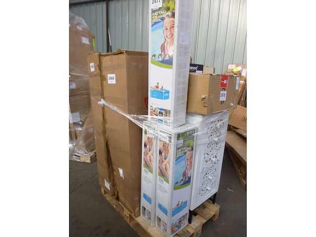 (x3) ronde buisvormige metalen poel ø2,44x0,51m intex - afbeelding 6 van  6