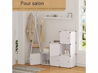 (x3) wandplank 100 cm lang gebruikt om fotomagazine-afbeelding op te hangen, wit - afbeelding 3 van  6