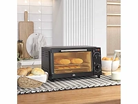 (x4) 9 l miniatuur elektrische oven, 750 w, vrijstaand