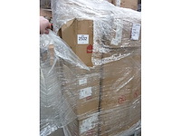 (x4) fluwelen en zwarte metalen barkrukjes - verstelbare hoogte - terracotta - afbeelding 2 van  10