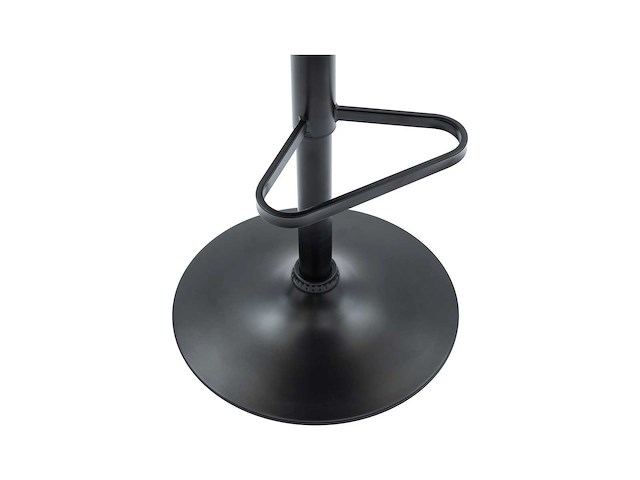 (x4) fluwelen en zwarte metalen barkrukjes - verstelbare hoogte - terracotta - afbeelding 8 van  10