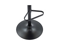 (x4) fluwelen en zwarte metalen barkrukjes - verstelbare hoogte - terracotta - afbeelding 8 van  10