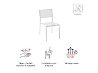 (x4) nateriale lyra beta stoel wit - afbeelding 3 van  6