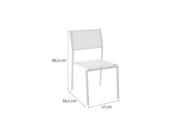 (x4) nateriale lyra beta stoel wit - afbeelding 4 van  6
