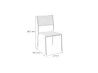 (x4) nateriale lyra beta stoel wit - afbeelding 4 van  6