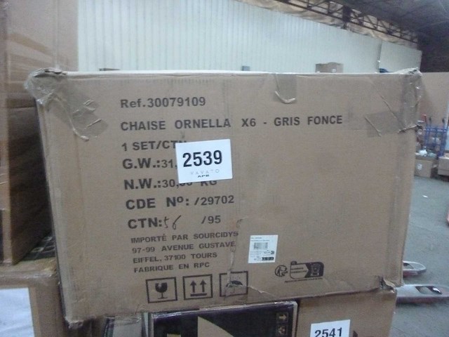 (x6) living chair - donkergrijs stof - afbeelding 2 van  10