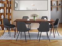 (x6) living chair - donkergrijs stof - afbeelding 1 van  10