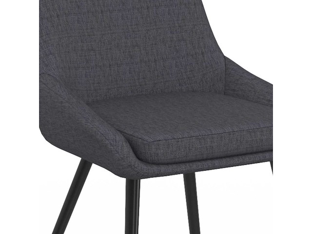 (x6) living chair - donkergrijs stof - afbeelding 5 van  10