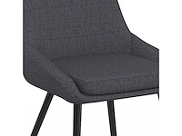 (x6) living chair - donkergrijs stof - afbeelding 5 van  10