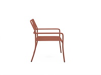 (x6) stapelbare metalen tuinfauteuil - terracotta - afbeelding 6 van  8