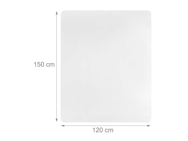 (x6) transparante vloermat 120 x 150 cm - afbeelding 4 van  4