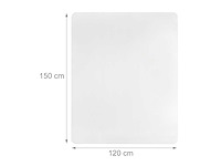 (x6) transparante vloermat 120 x 150 cm - afbeelding 4 van  4