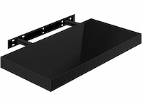 (x6) wandplank, zwevende plank - 50 cm zwart