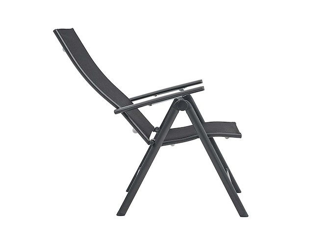 (x6) xl aluminium klapstoel, ergonomische vorm, 7-posities verstelbaar, ondersteunt tot 140 kg - groen - afbeelding 4 van  7