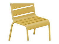 (x7) stapelbare metalen tuinstoelen voor kinderen - mosterdgeel - afbeelding 5 van  6