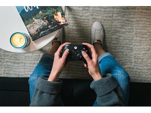 Xbox draadloze controller carbon black - afbeelding 4 van  4