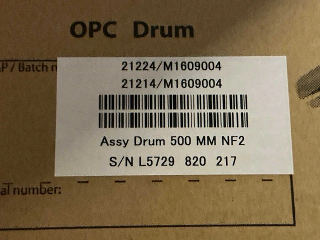 Xeikon assy drum 500 mm nf2 opc-drum (2x) - afbeelding 2 van  5