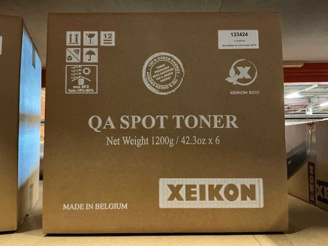 Xeikon qa orange 1200gr qa spot toner (12x) - afbeelding 1 van  4