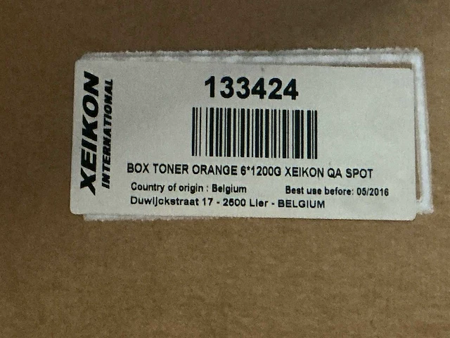 Xeikon qa orange 1200gr qa spot toner (12x) - afbeelding 4 van  4