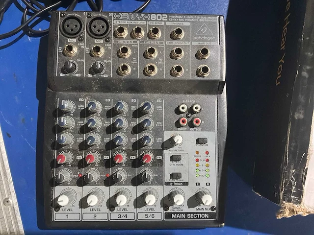 Xenyx 802 analoge mengtafel (3x) - afbeelding 1 van  5