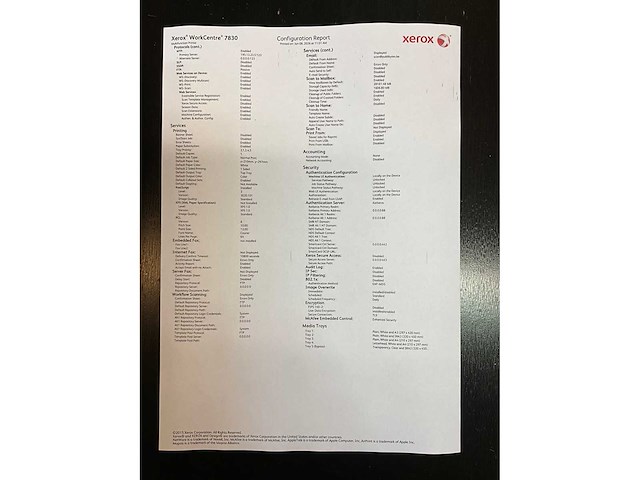 Xerox workcentre 7830 copier - afbeelding 3 van  12