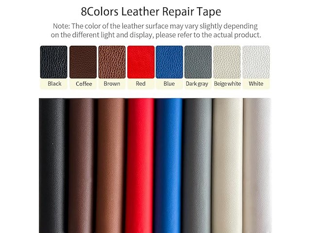 Xht zelfklevende lederen patch, 40 x 160 cm, blauw - afbeelding 1 van  4