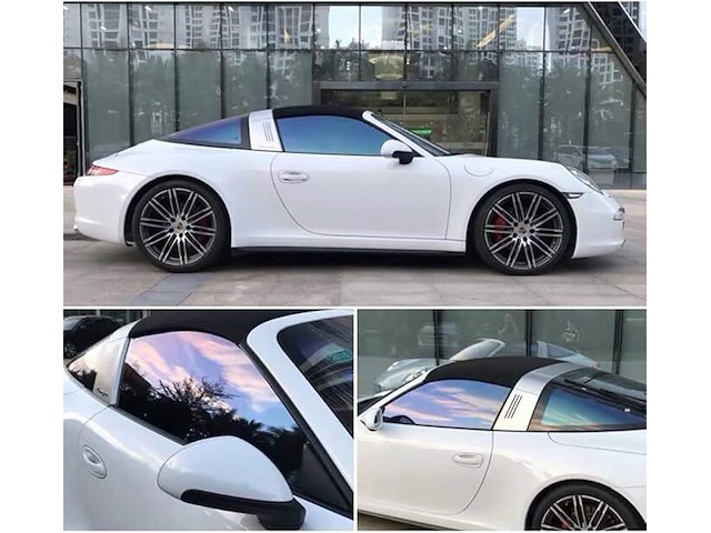 Xhuangtech chameleon paarsblauwe raamfolie - afbeelding 1 van  4