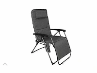 Xl fauteuil met verwarmde functie, nekkussen en externe batterij, hartbalans positie - antraciet