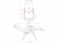 Xl fauteuil met verwarmde functie, nekkussen en externe batterij, hartbalans positie - antraciet - afbeelding 7 van  7