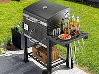 Xl houtskoolgrill, bbq-kar, xl houtskoolgrill met deksel - afbeelding 1 van  10