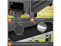 Xl houtskoolgrill, bbq-kar, xl houtskoolgrill met deksel - afbeelding 6 van  10