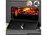 Xl houtskoolgrill, bbq-kar, xl houtskoolgrill met deksel - afbeelding 7 van  10