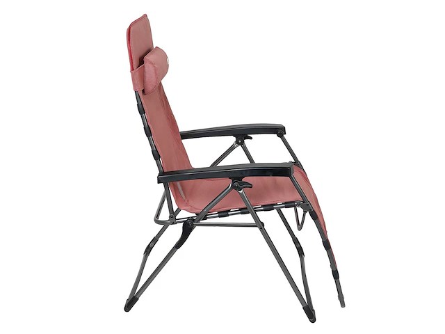 Xl infinity verstelbare relaxstoel in textiel, ongeveer afmetingen: 74 x 97 x 50/120 cm - rood - afbeelding 2 van  8