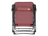 Xl infinity verstelbare relaxstoel in textiel, ongeveer afmetingen: 74 x 97 x 50/120 cm - rood - afbeelding 4 van  8