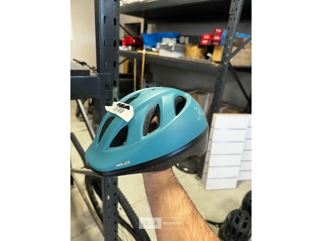 Xlc kinderfietshelm bh-c16, maat xs/s (49–54 cm), kleur blauw/grijs, lichte en veilige helm voor kinderen, verstelbaar met ventilatieopeningen. - afbeelding 1 van  1