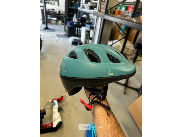 Xlc kinderfietshelm bh-c16, maat xs/s (49–54 cm), kleur blauw/grijs, lichte en veilige helm voor kinderen, verstelbaar met ventilatieopeningen. - afbeelding 1 van  1