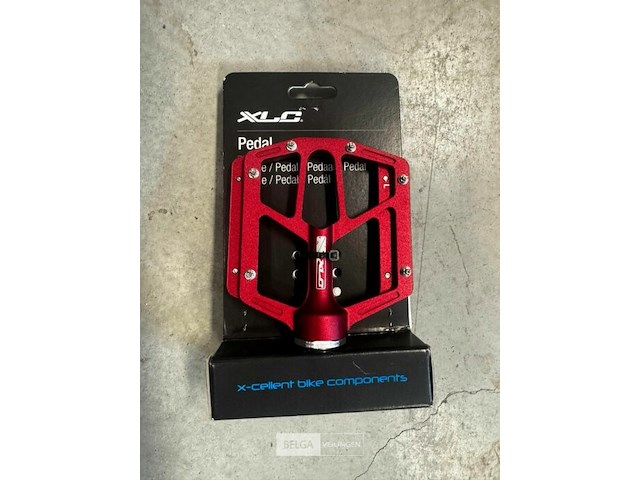 Xlc platform pedalen aluminium rood - afbeelding 1 van  1
