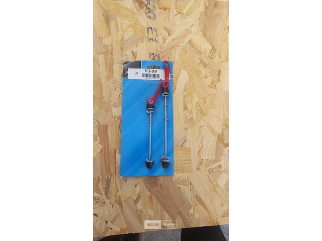 Xlc snelspanner set qr-l02, alu/cr-mo zwart/rood, voor- en achterwiel - afbeelding 1 van  1