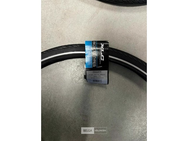 Xlc streetx twinskin band 28x1.40 zwart reflectie - afbeelding 1 van  1