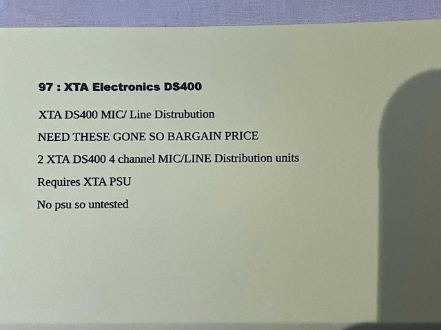 Xta electronics ds400 microfoondistributor - afbeelding 5 van  5