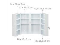 Xxl 2-deurs medicijnkast - afbeelding 5 van  6