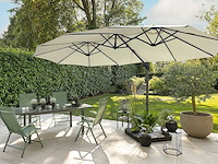 Xxl dubbele cantileverparasol - 460 x 270 cm - antraciet - afbeelding 1 van  10
