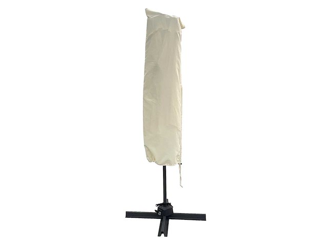 Xxl dubbele cantileverparasol, kruisvoet, 360° roterende beschermkap, uv80+ bescherming, ca. 460 x 270 cm - bourgondisch - afbeelding 5 van  7